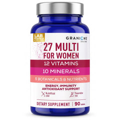 27 Multi for Women - Women’s Multivitamin with Vitamins, Minerals, CoQ10, Matcha, Lutein and Quercetin - 90 Tablets